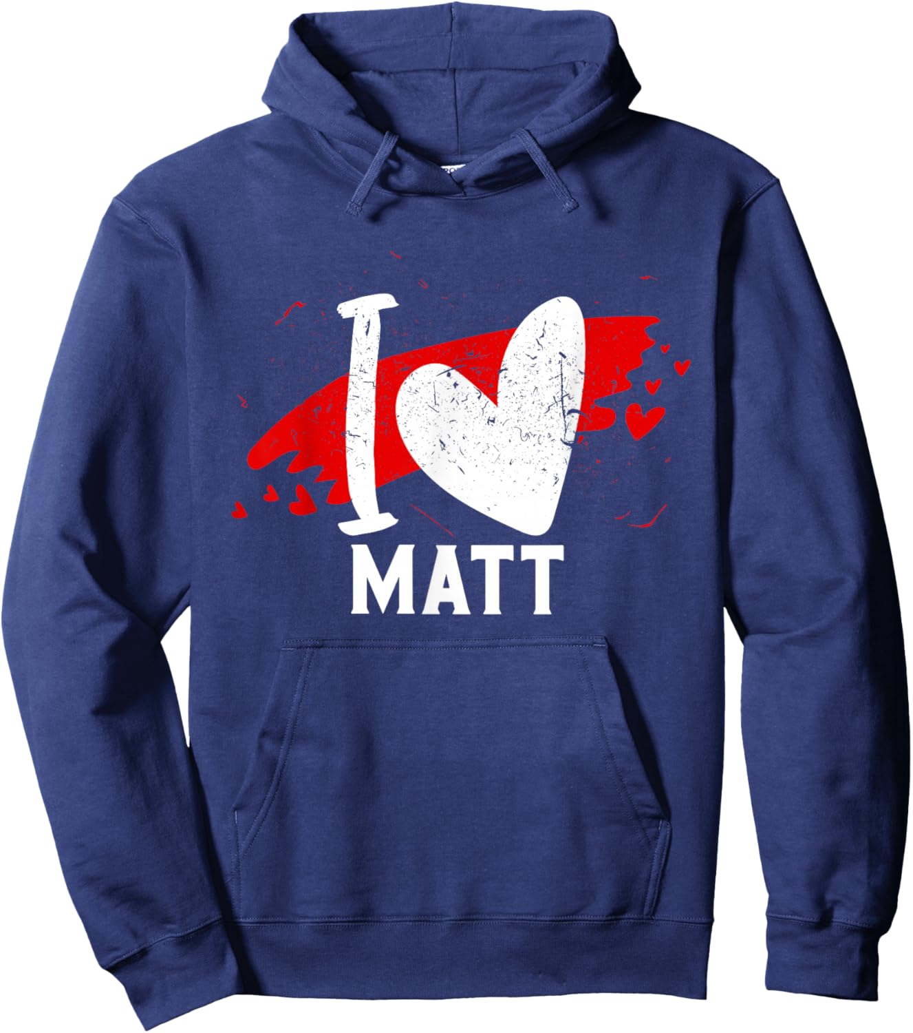 I Love MATT I Heart MATT Hoodie - Hoodie | Navy