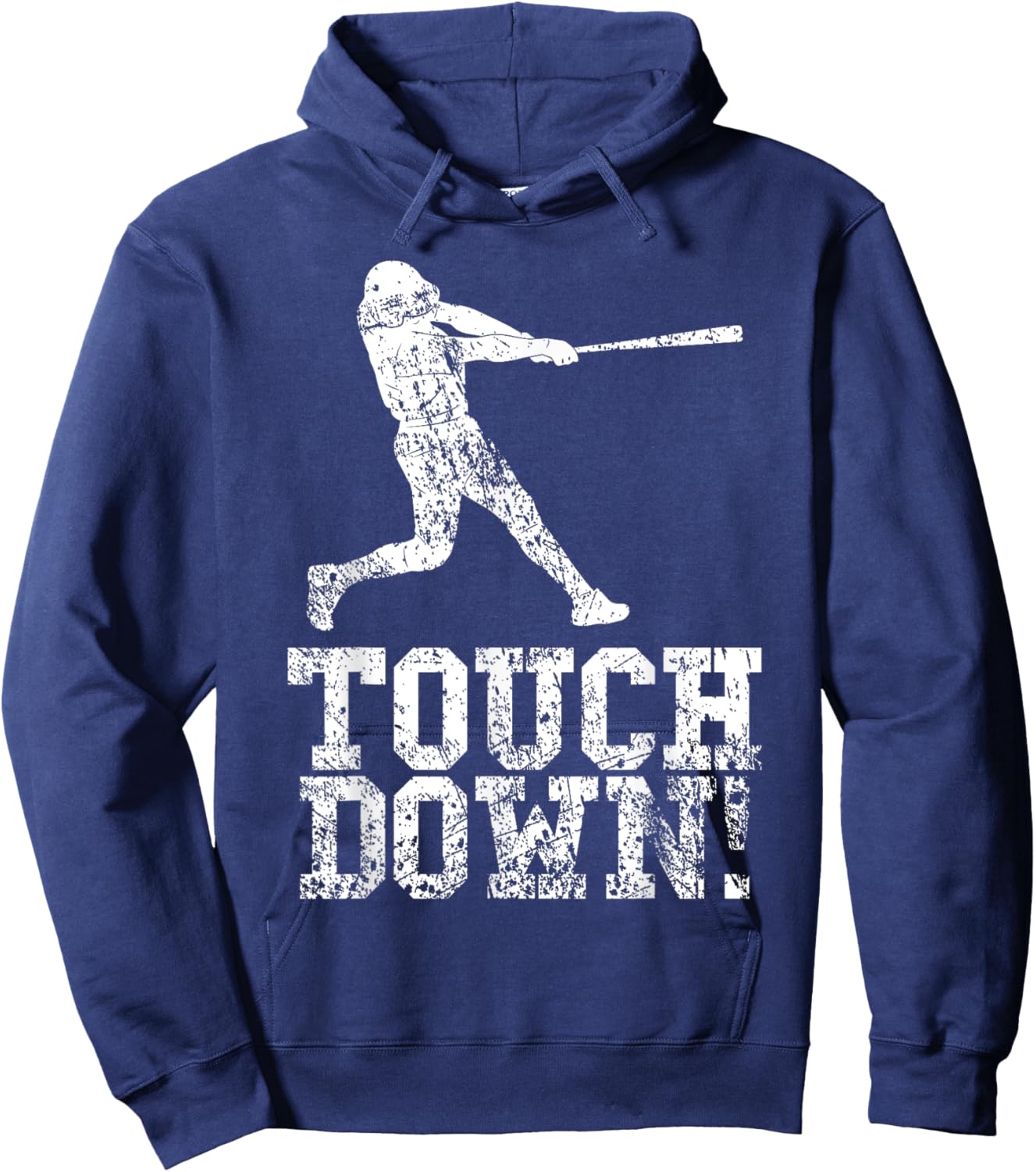 Funny Touchdown Baseball Football Sports Hoodie - Hoodie | Navy