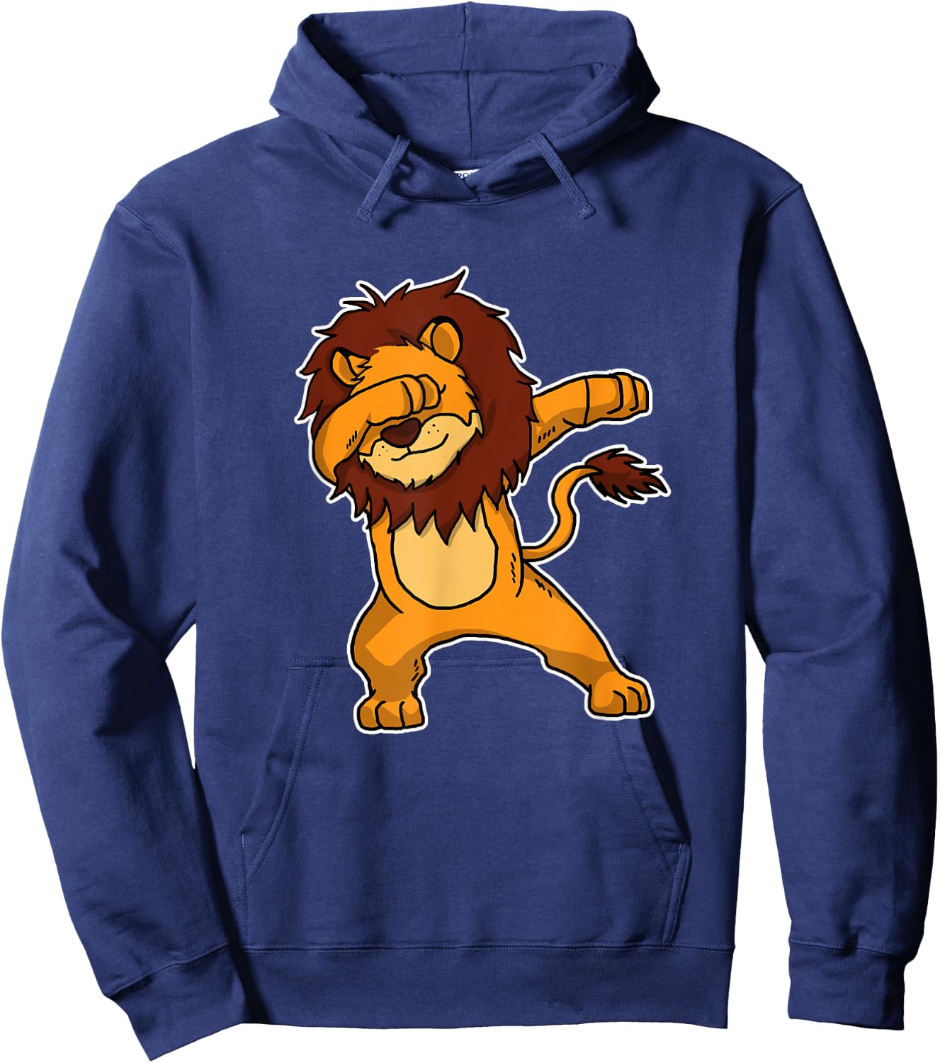 Funny Dabbing Lion Gift Kids Dab Dance Hoodie - Hoodie | Navy