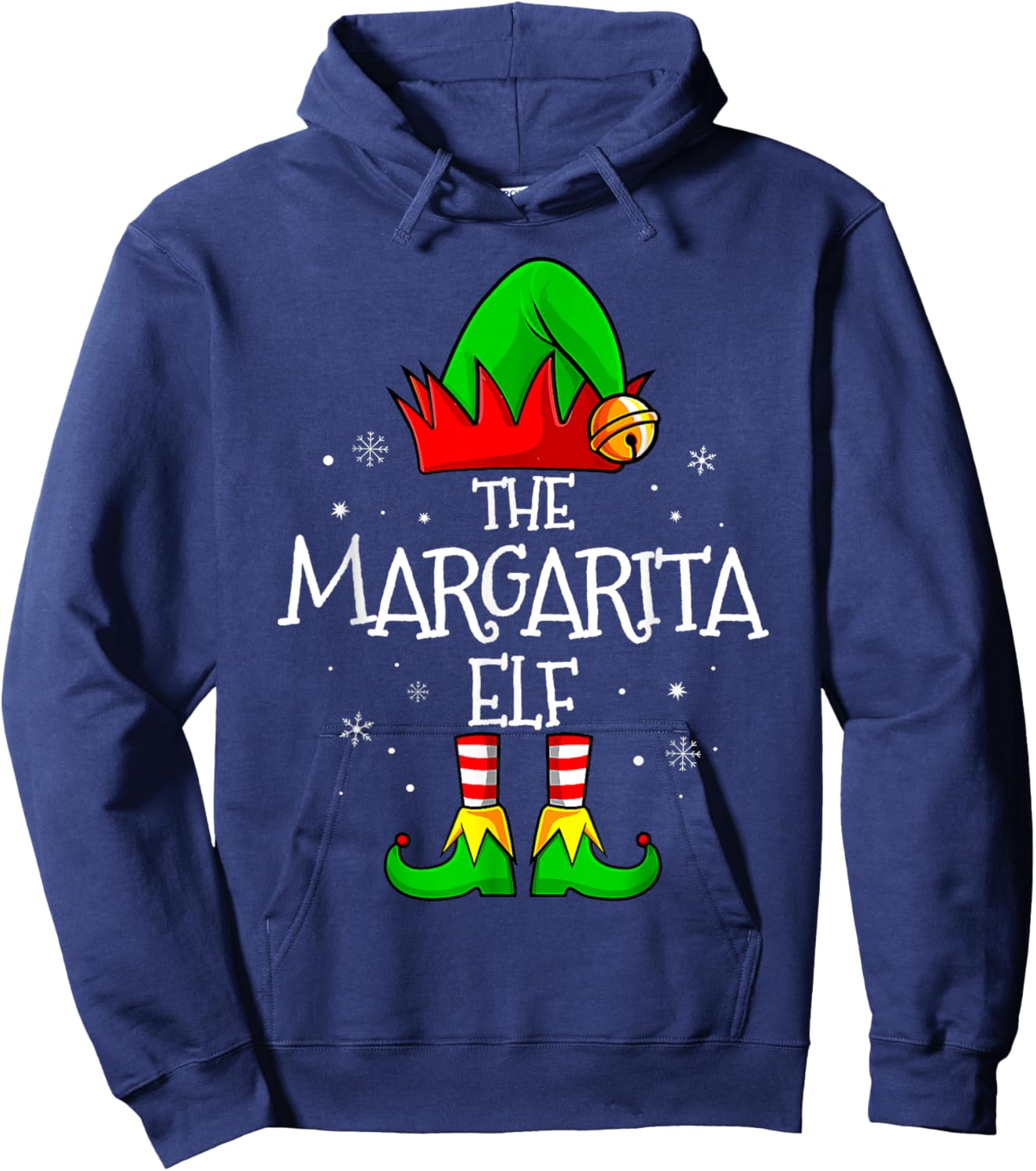 The Margarita Elf Matching Family Christmas Hoodie - Hoodie | Navy