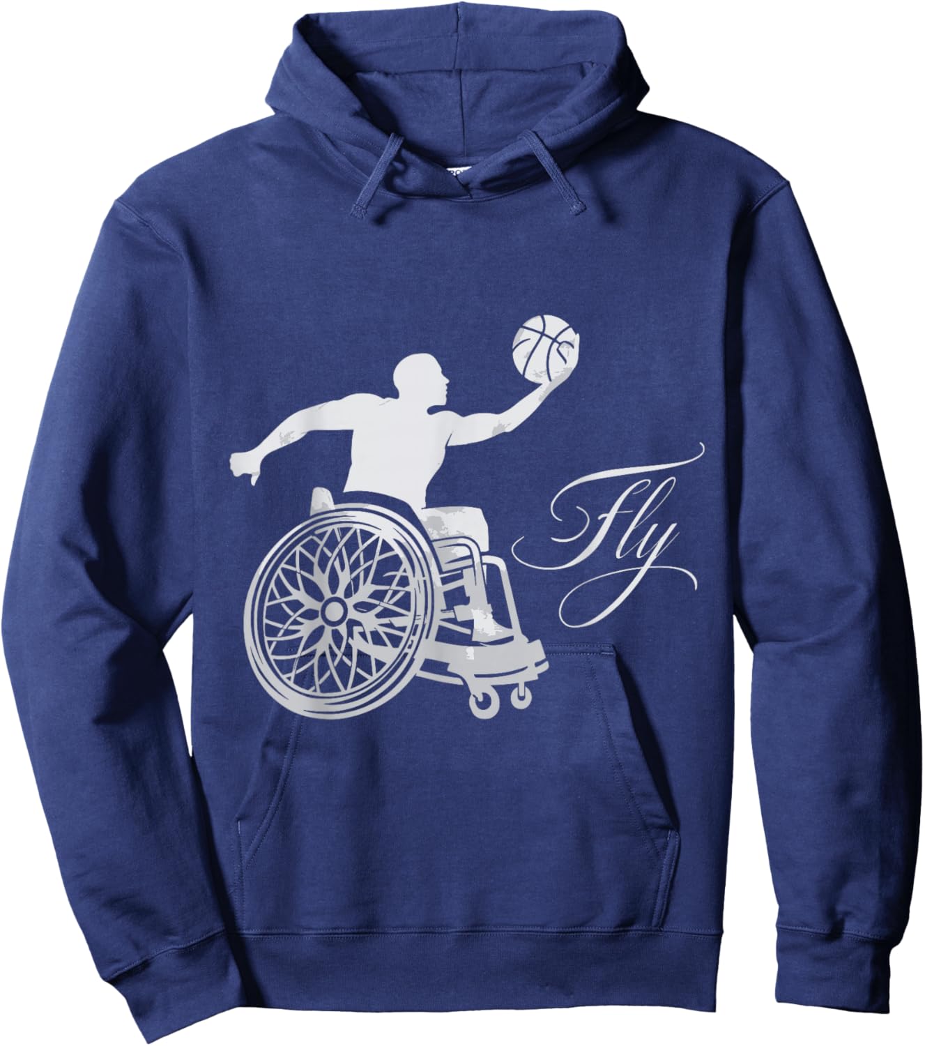 Wheelchair Basketball Hoodie - Hoodie | Navy