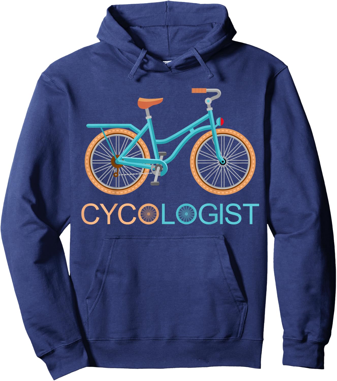 Cycologist Funny Biking Cyclist Cycling Gift Hoodie - Hoodie | Navy