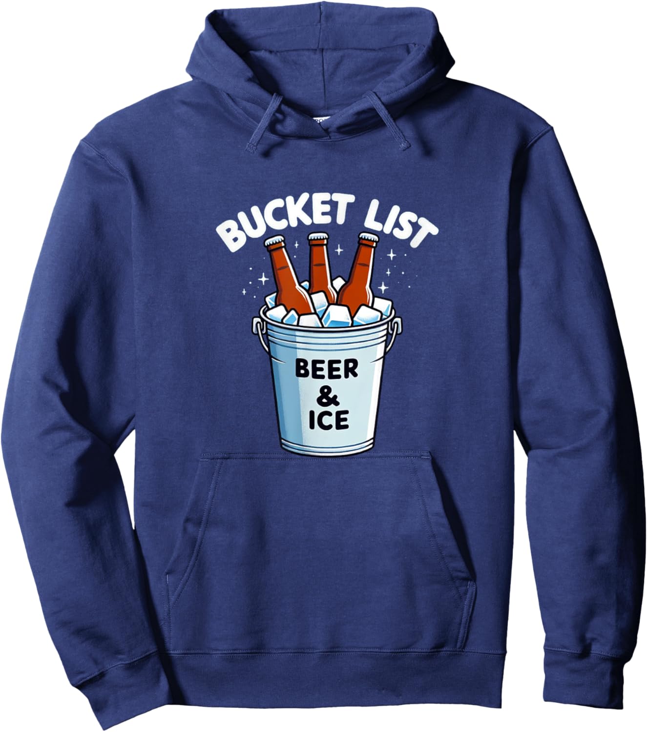 Bucket List - Beer & Ice Hoodie - Hoodie | Navy