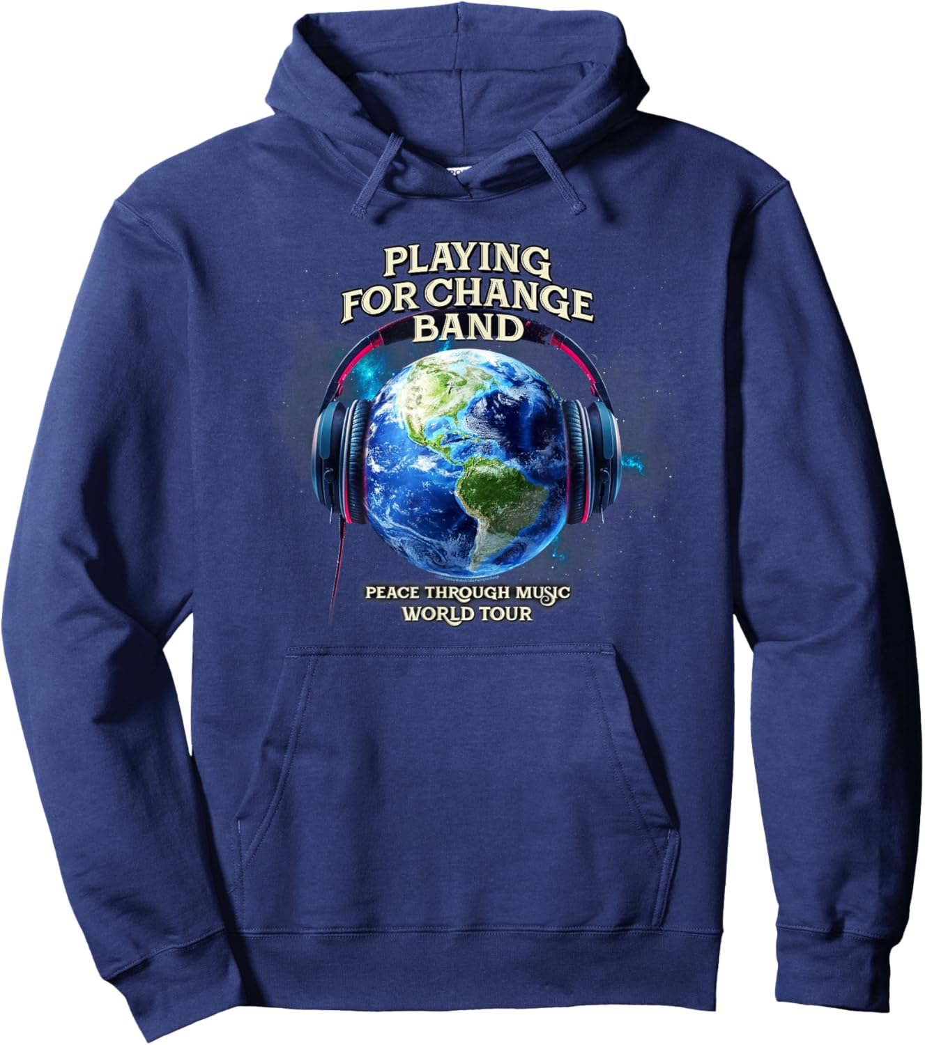 Playing for Change World Tour Globe Hoodie - Hoodie | Navy