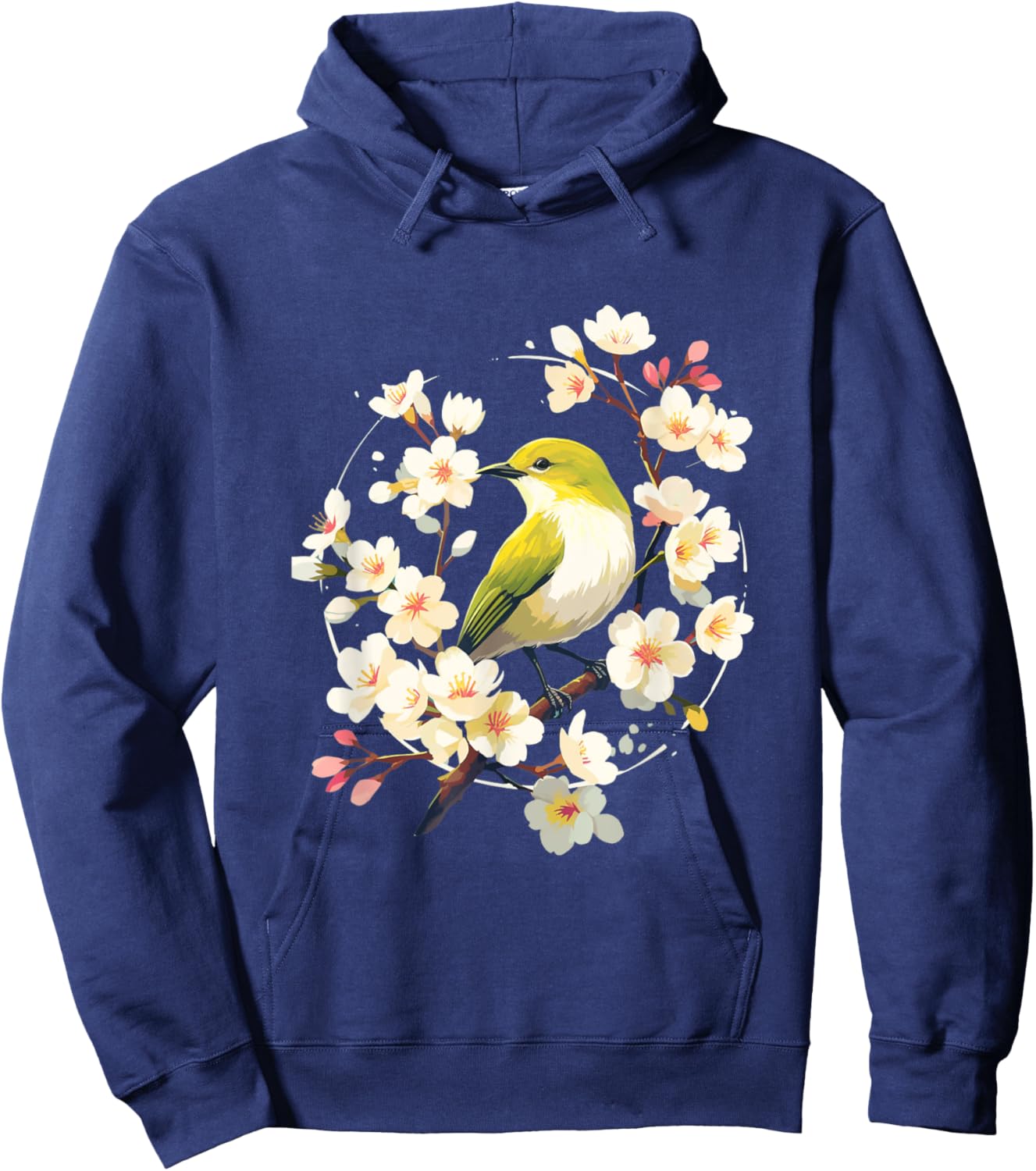 Cherry Blooms & Mejiro Moments: A Spring Affair Hoodie - Hoodie | Navy