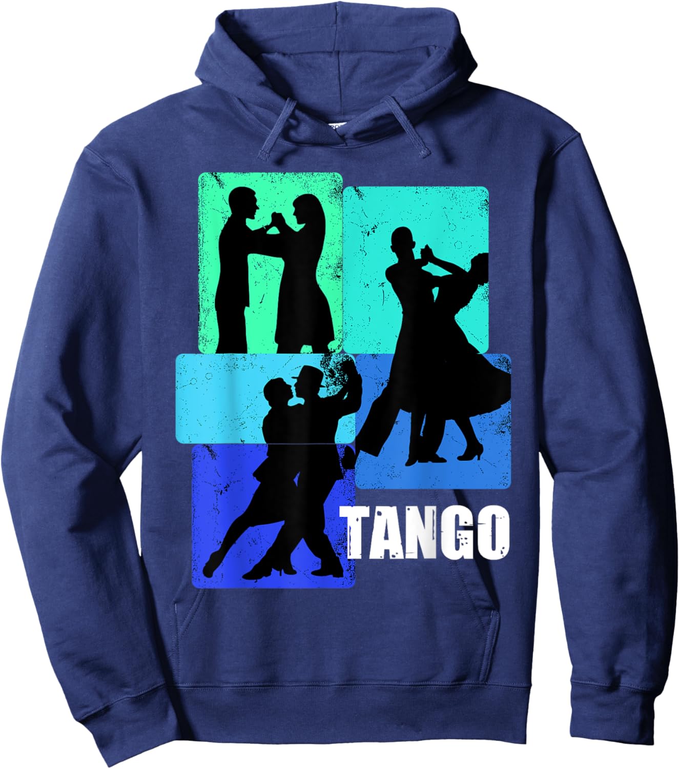 Tango Dancing for Tango Dancer | Retro Tango Hoodie - Hoodie | Navy