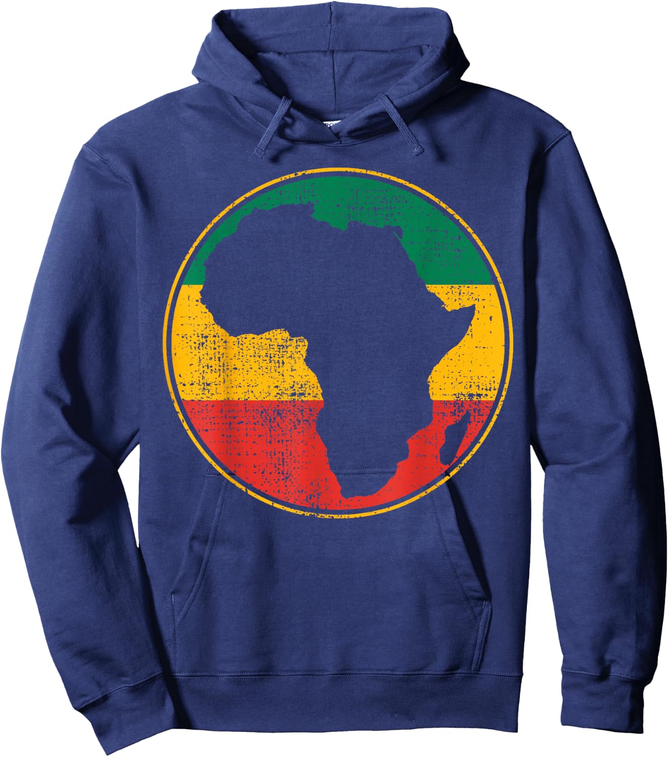 Africa Vintage Retro Map Tanzania Namibia Kenya Hoodie - Hoodie | Navy