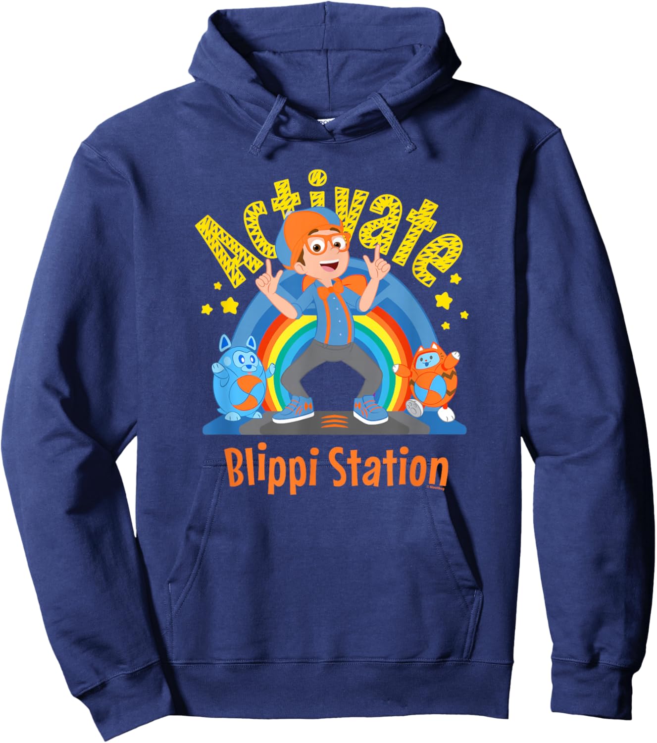 Blippi Rainbow Activate Station Dance Hoodie - Hoodie | Navy