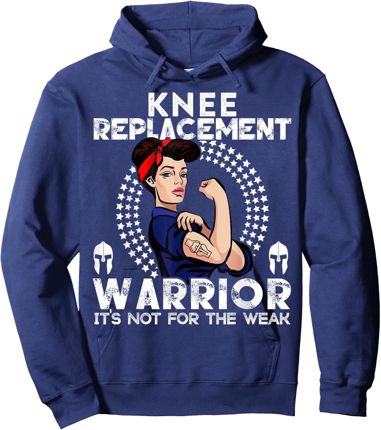 Knee Replacement women Warrior Awareness Gift Hoodie - Hoodie | Navy