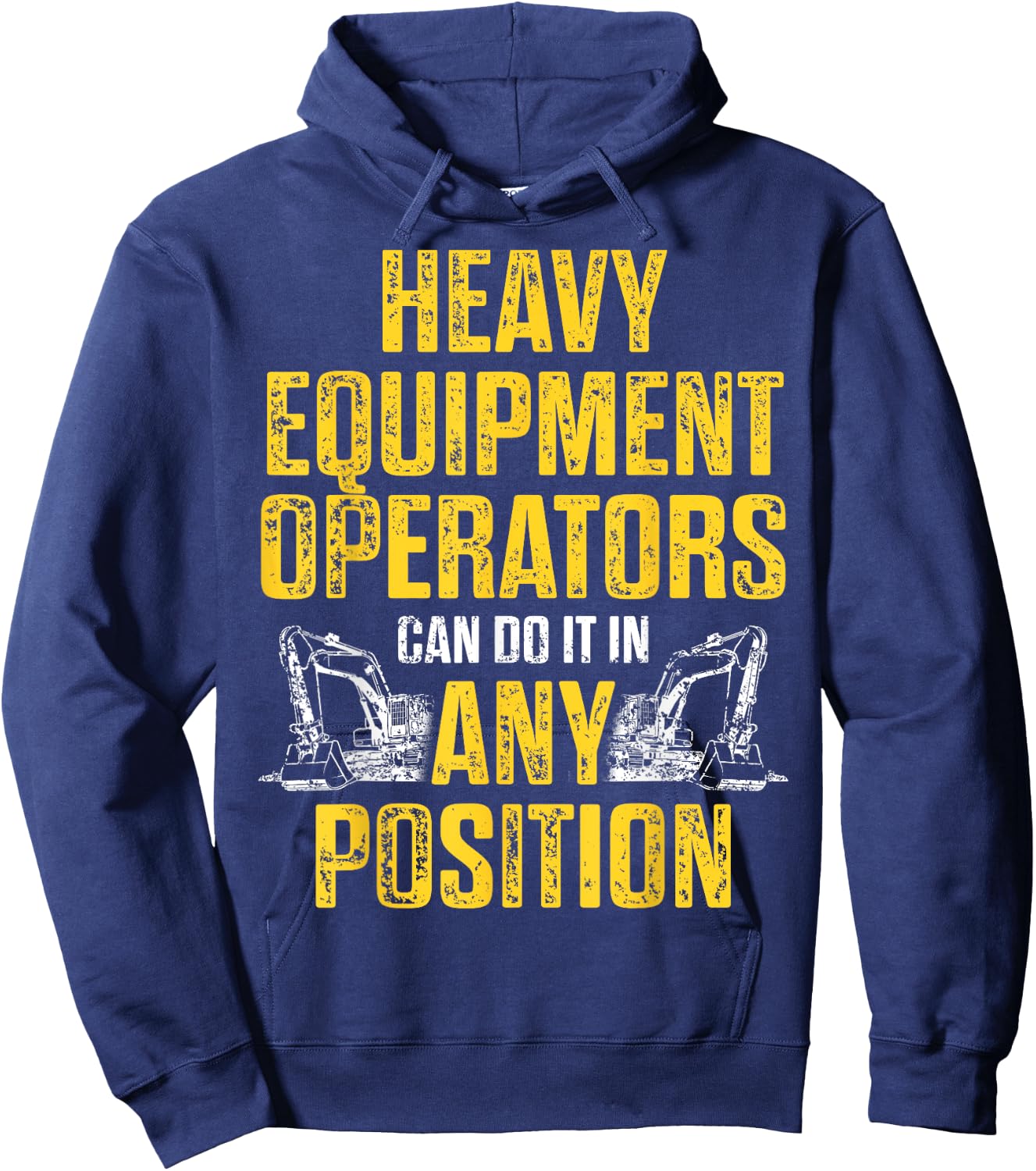 Heavy Equipment Operator Position Funny Driver Hoodie - Hoodie | Navy