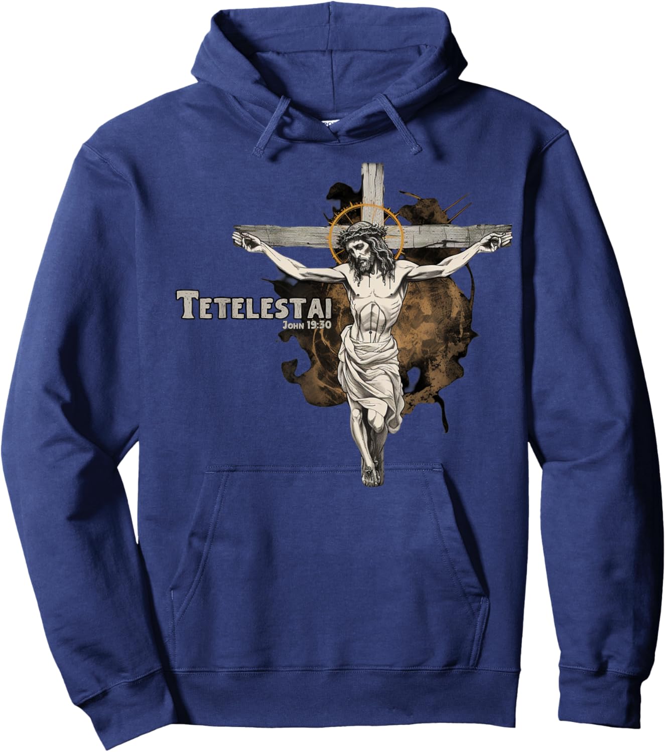 Tetelestai Jesus John Bible Verse Hoodie - Hoodie | Navy