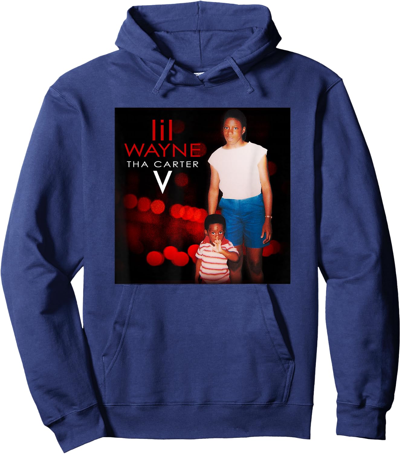 Lil Wayne The Carter V Photo Small Hoodie - Hoodie | Navy