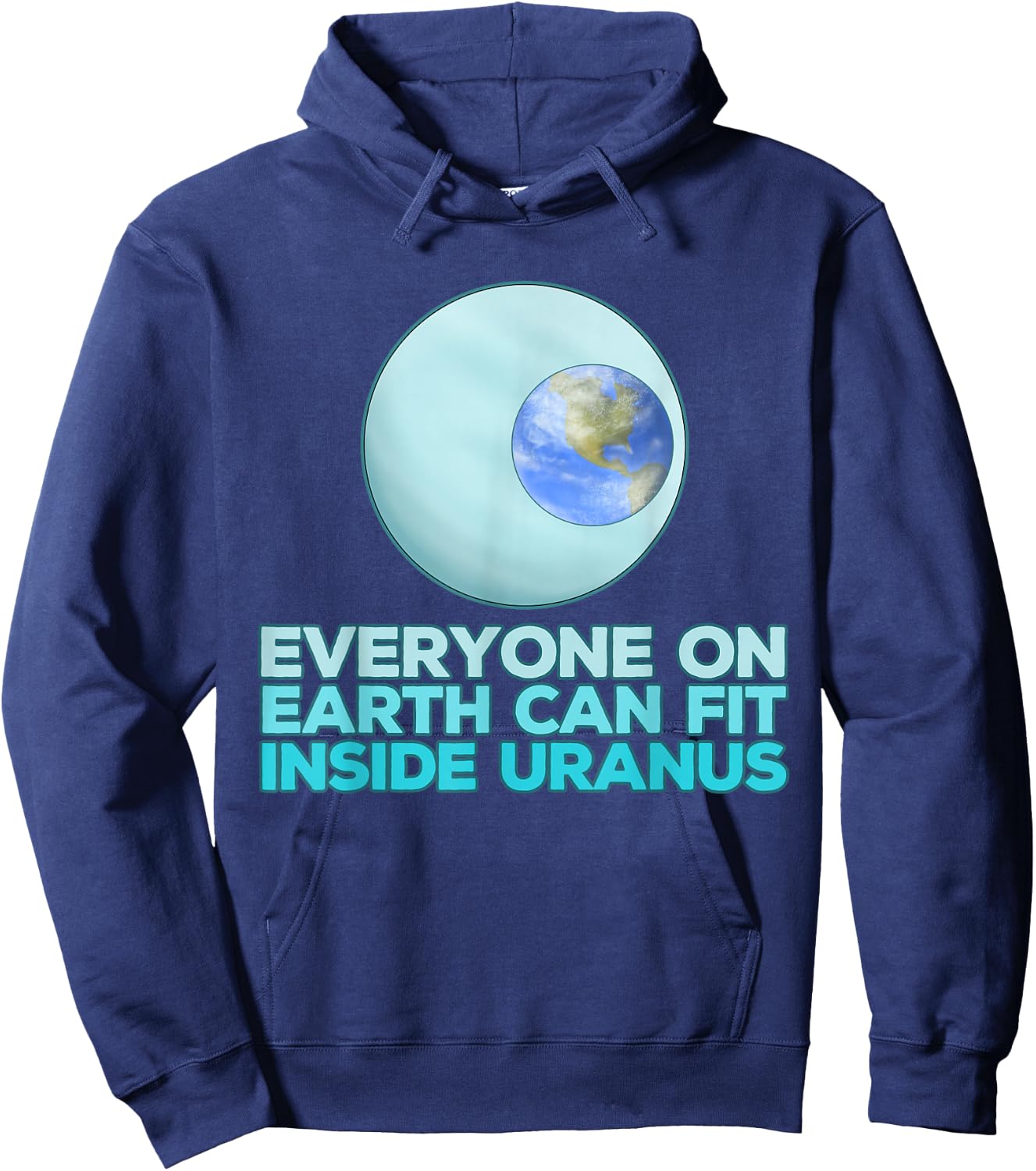 Funny Uranus Space Joke Quote Idea Hoodie - Hoodie | Navy
