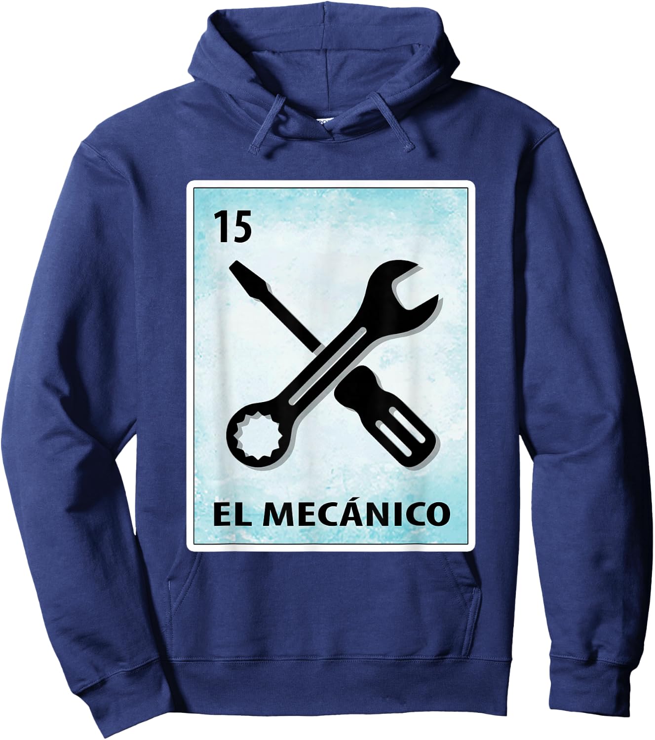 El Mecanico Mexican Mechanic Cards Hoodie - Hoodie | Navy