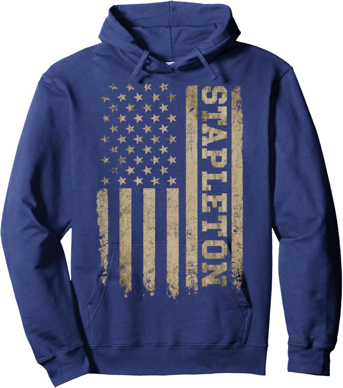 Vintage Stapleton Name Retro Classic Women Kids Hoodie - Hoodie | Navy