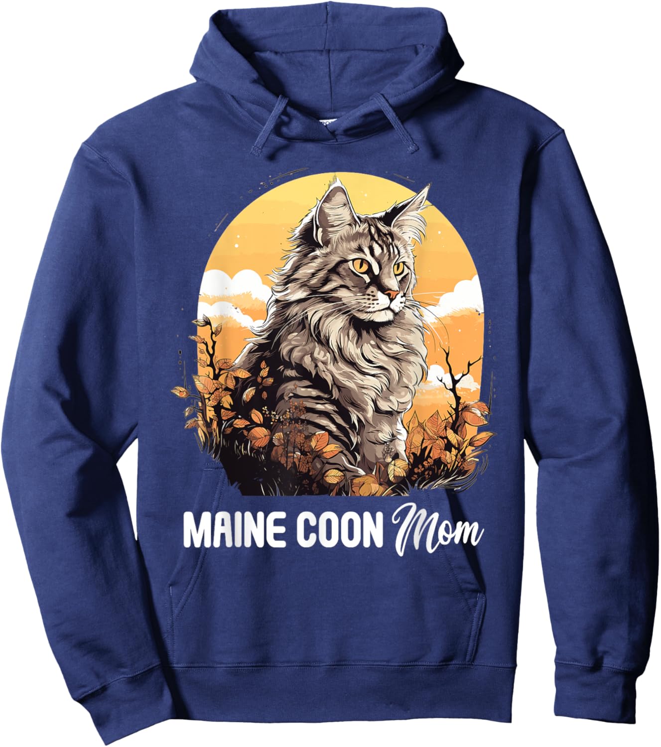 Maine Coon Cat Mom Maine Coon Cat Hoodie - Hoodie | Navy