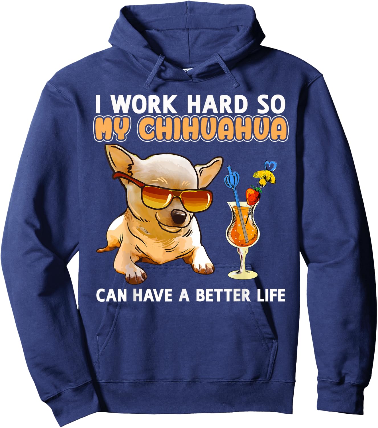Funny Chihuahua Shirt Chihuahua Lover Gifts Hoodie - Hoodie | Navy