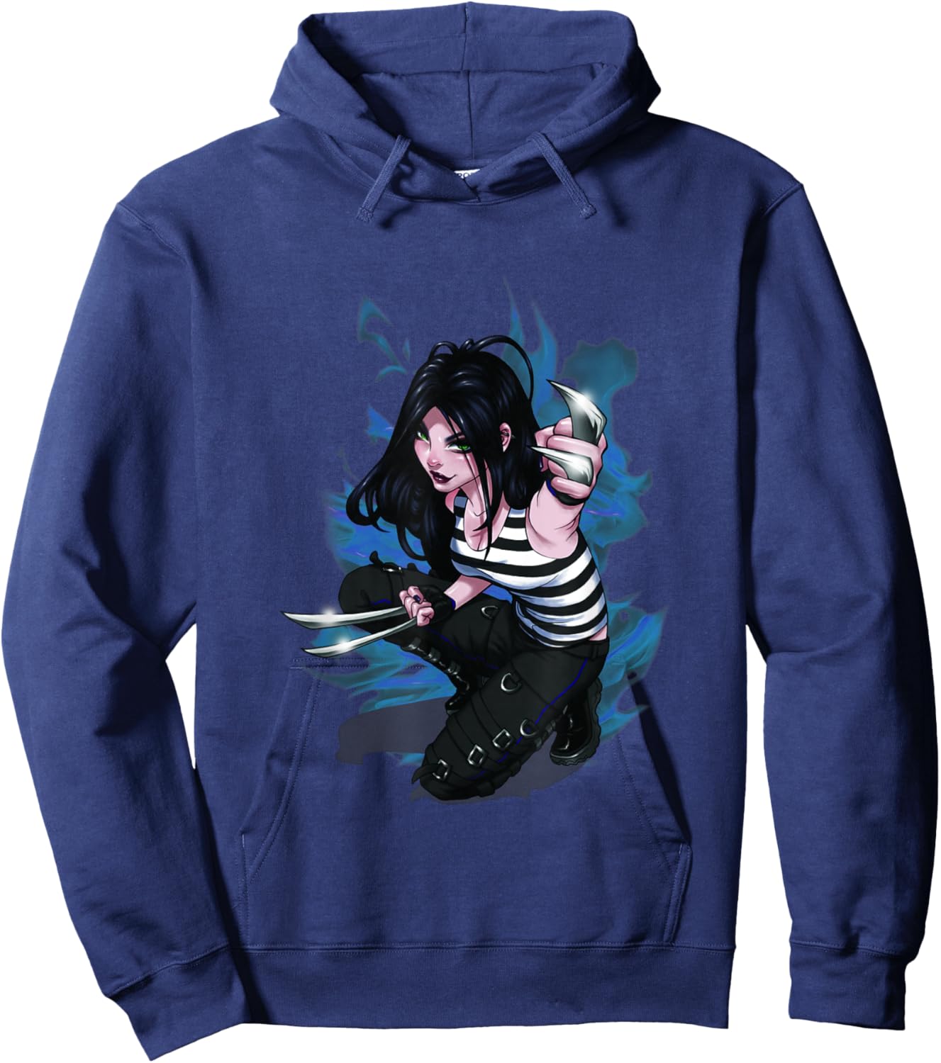 Marvel X-Men X-23 Claws Out Sassy Portrait Hoodie - Hoodie | Navy