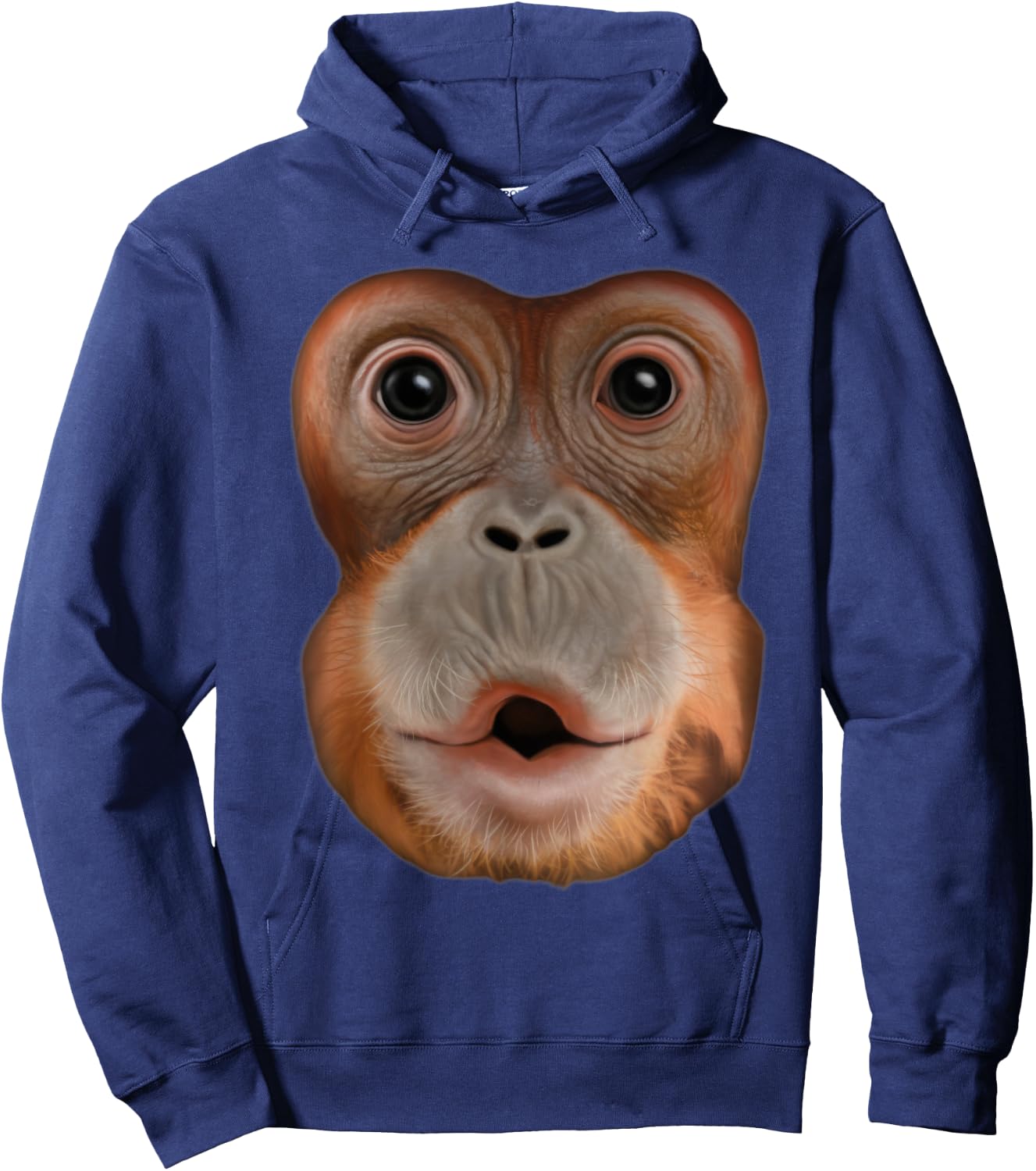 Monkey Stomach Funny Meme Ape Gorilla Hoodie - Hoodie | Navy