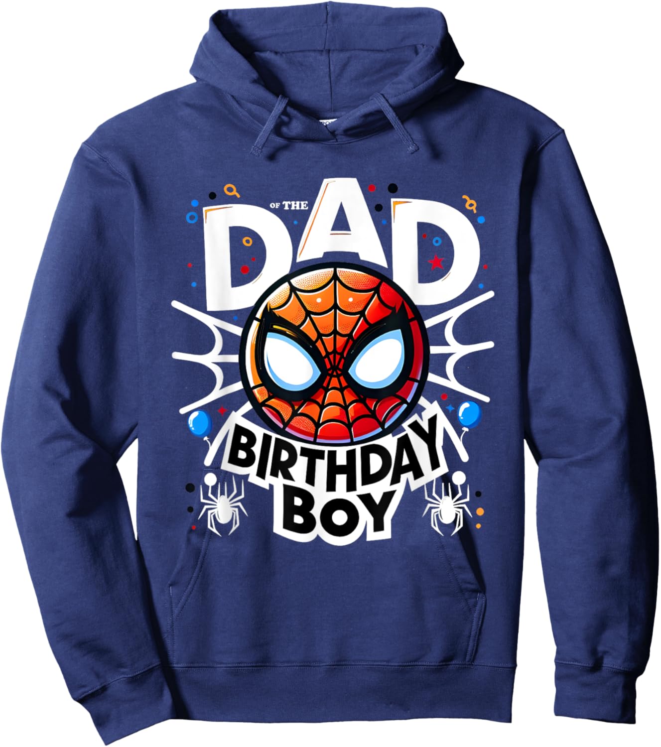 Dad, Birthday Child, Spider Family Matching Hoodie - Hoodie | Navy