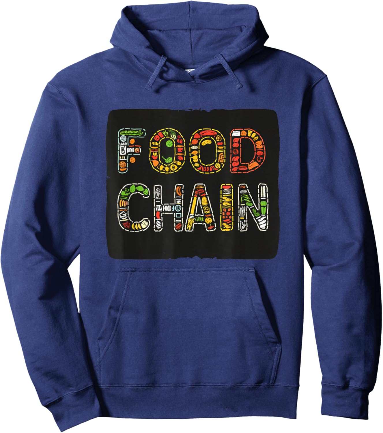 Awesome Food Chain Costume for Boys and Girls Hoodie - Hoodie | Navy