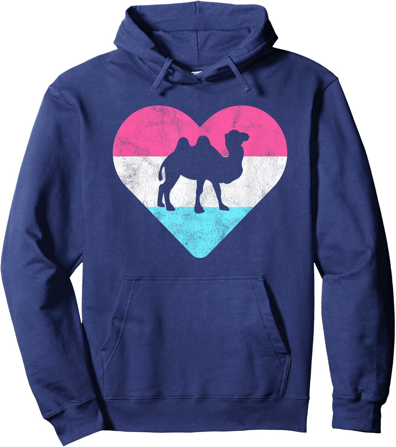 Retro Vintage Camel Gift or Girls Hoodie - Hoodie | Navy