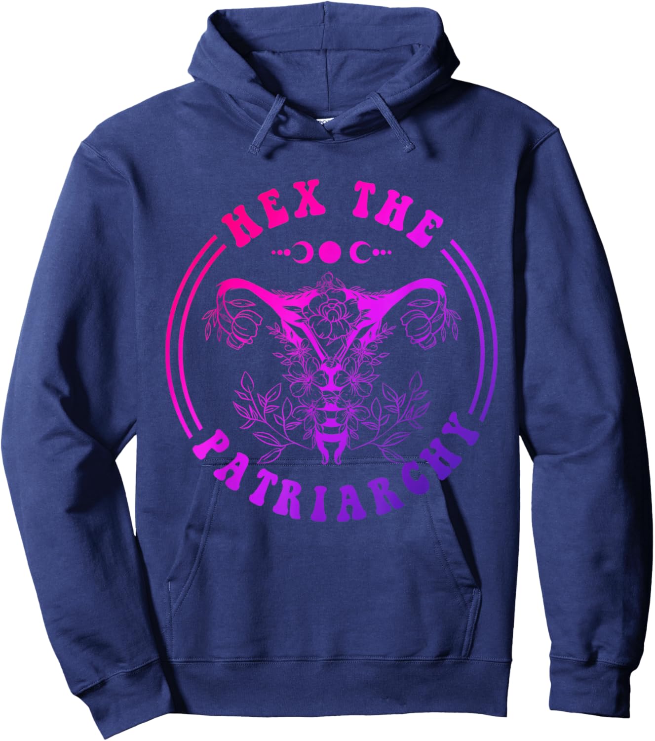 Funny Hex The Patriarchy Hoodie - Hoodie | Navy