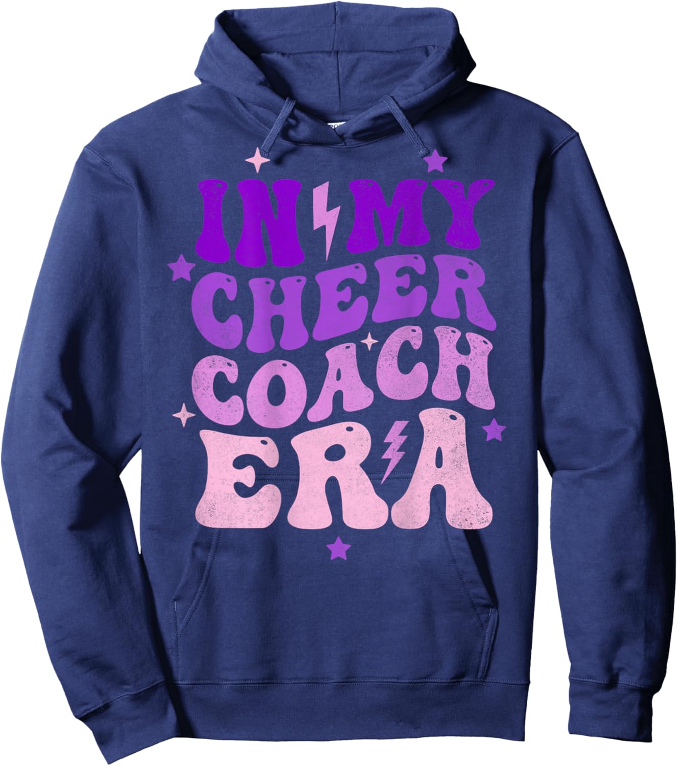 In My Cheer Coach Era (on back) Hoodie - Hoodie | Navy