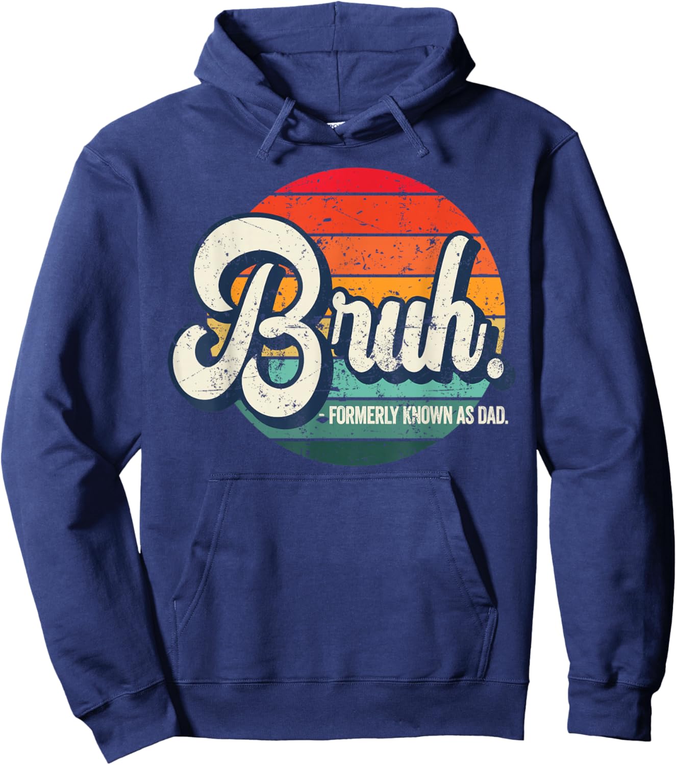 Bruh Formerly Known As Dad Hoodie - Hoodie | Navy