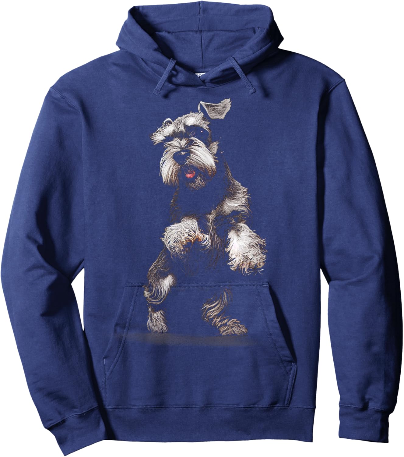 Miniature Schnauzer Dog Art Miniature Schnauzer Hoodie - Hoodie | Navy