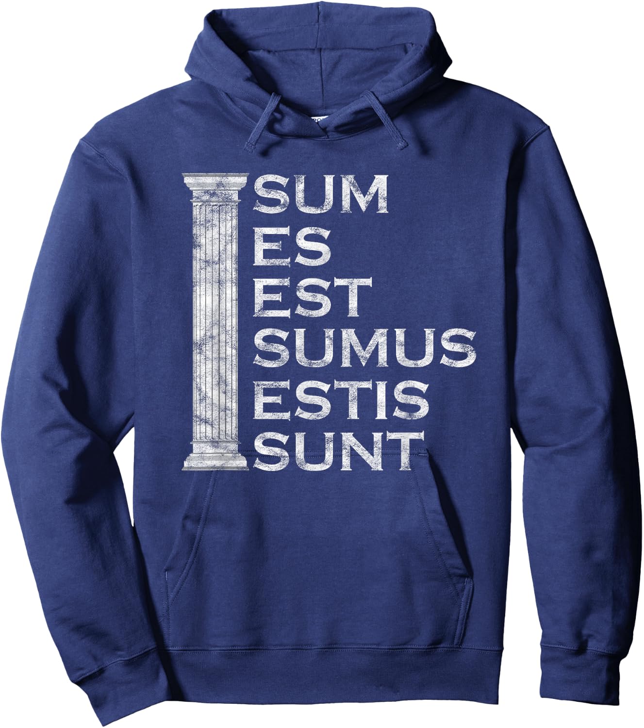 Sum Es Est Sumus Estis Sunt - Latin Teacher Hoodie - Hoodie | Navy