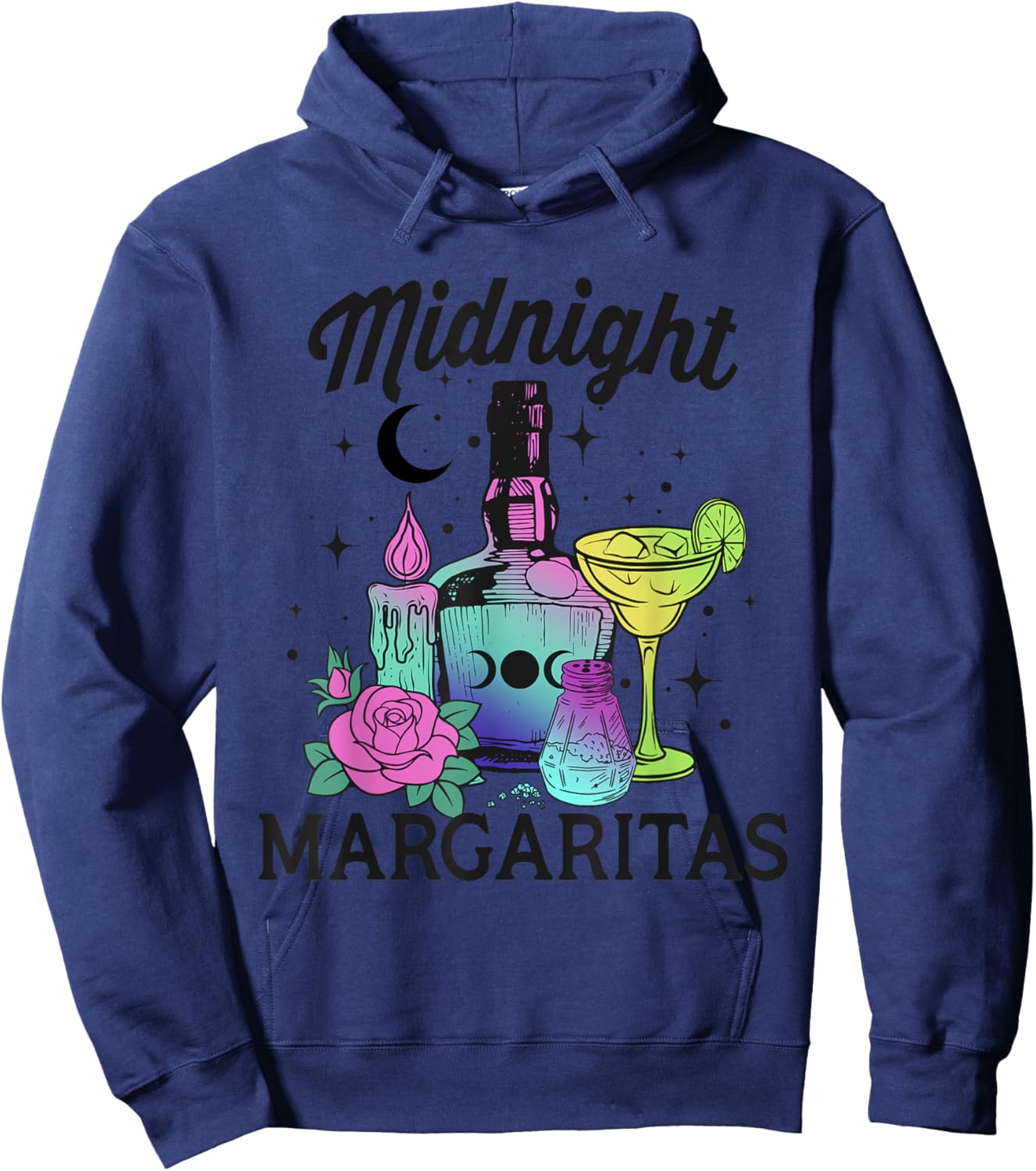 Midnight Margaritas Witch Wiccan Hoodie - Hoodie | Navy