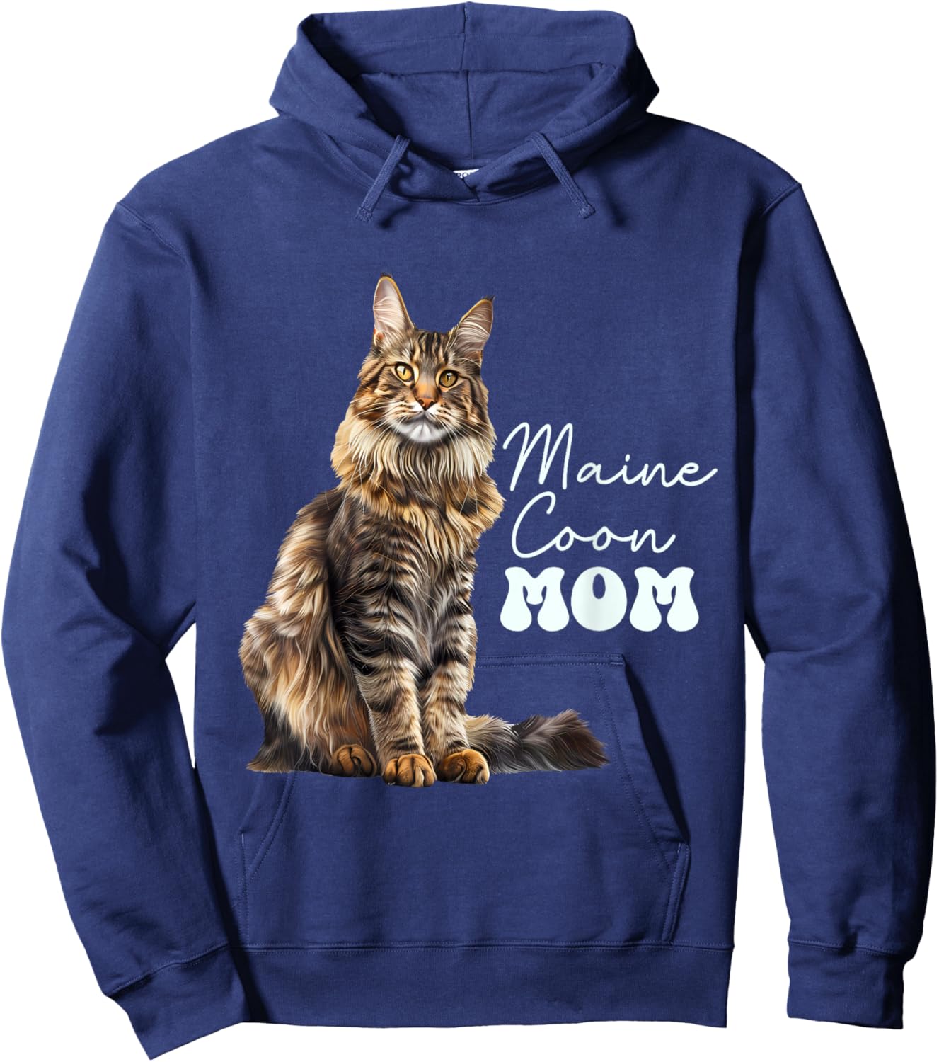 Maine coon Mom Hoodie - Hoodie | Navy