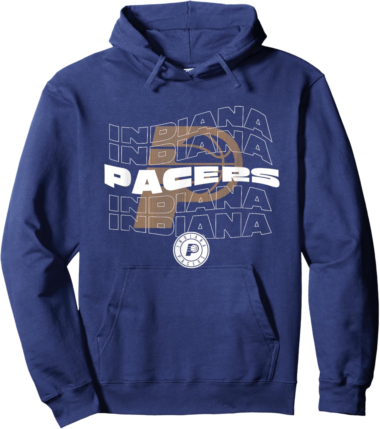 NBA Indiana Pacers Wave Outline Team Logo Hoodie - Hoodie | Navy
