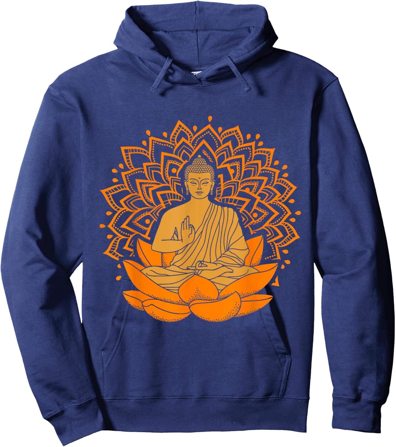 Buddha Inner Peace Relax and Let it Go T Shirt Hoodie - Hoodie | Navy