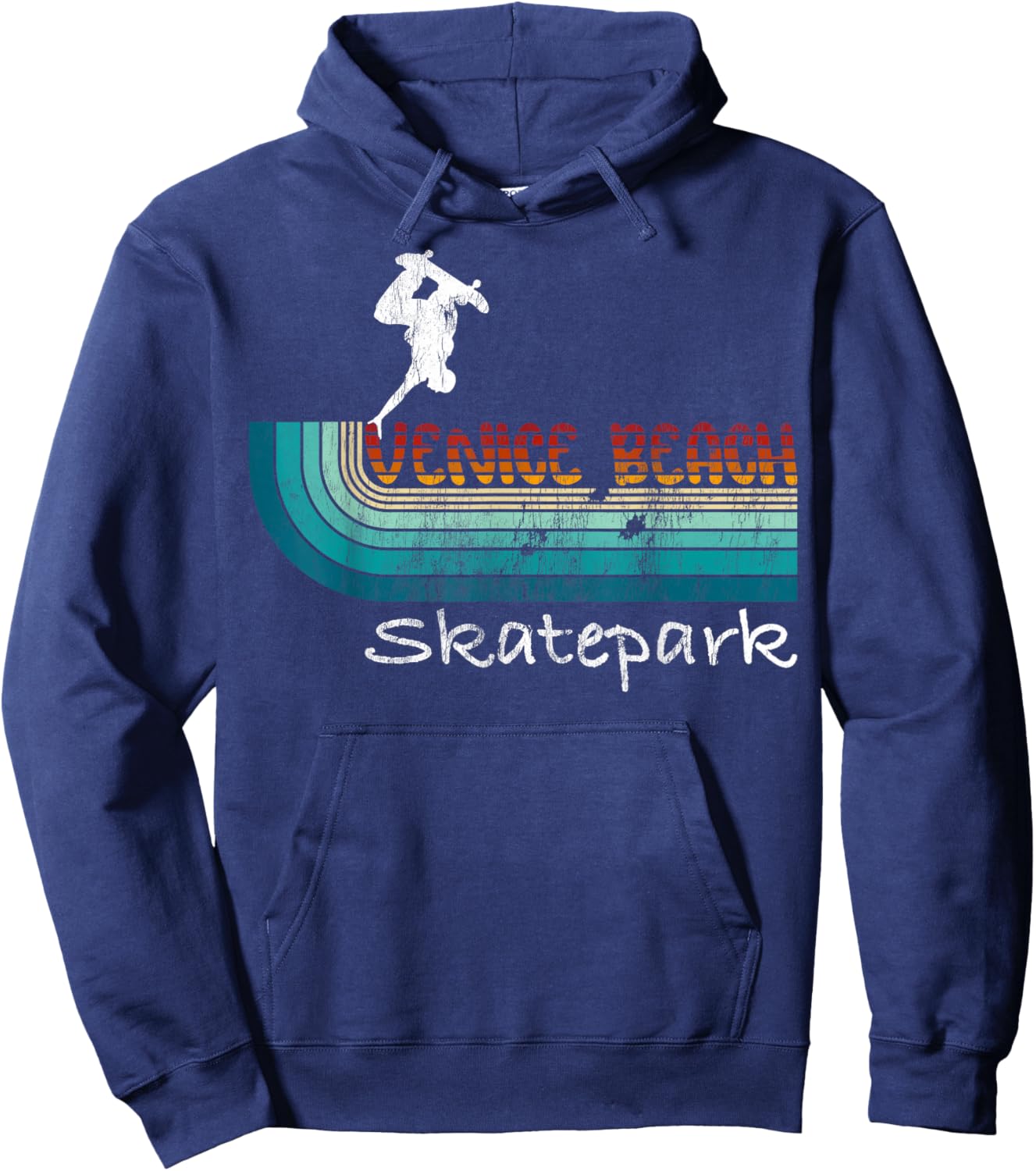 Venice Beach California Skatepark, Skateboard Hoodie - Hoodie | Navy