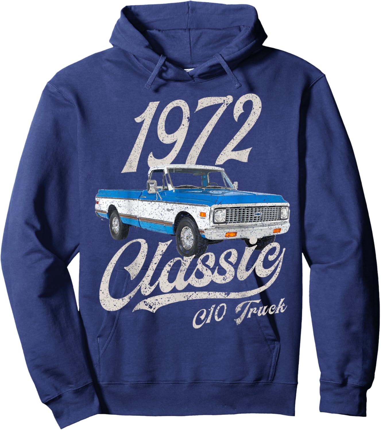 1972 72 C10 Truck Hoodie - Hoodie | Navy