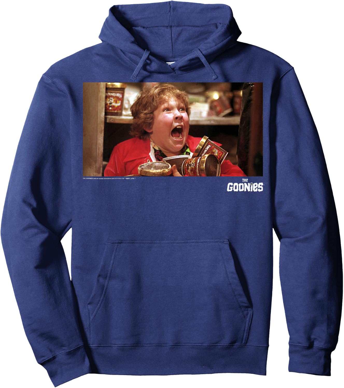 The Goonies Chunk Snack Time Portrait Hoodie - Hoodie | Navy