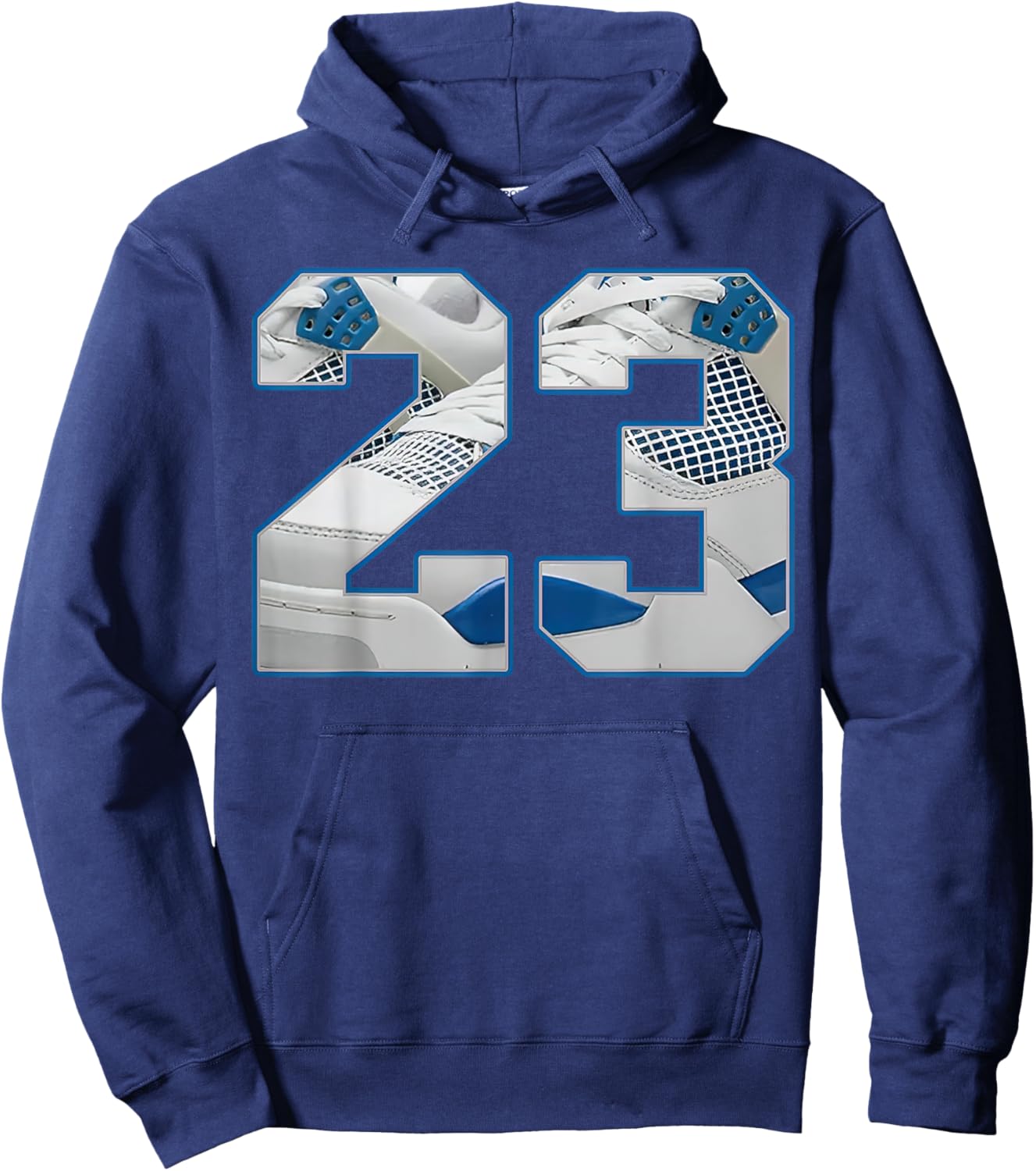 Number 23 Military Blue 4s Matching Women Hoodie - Hoodie | Navy