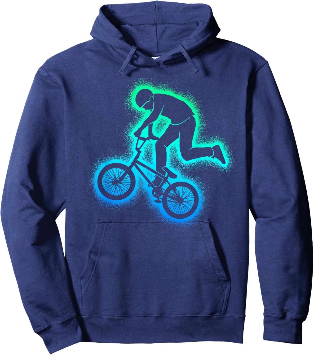 BMX Bicycle Tricks Men Boys BMX Bike Hoodie - Hoodie | Navy