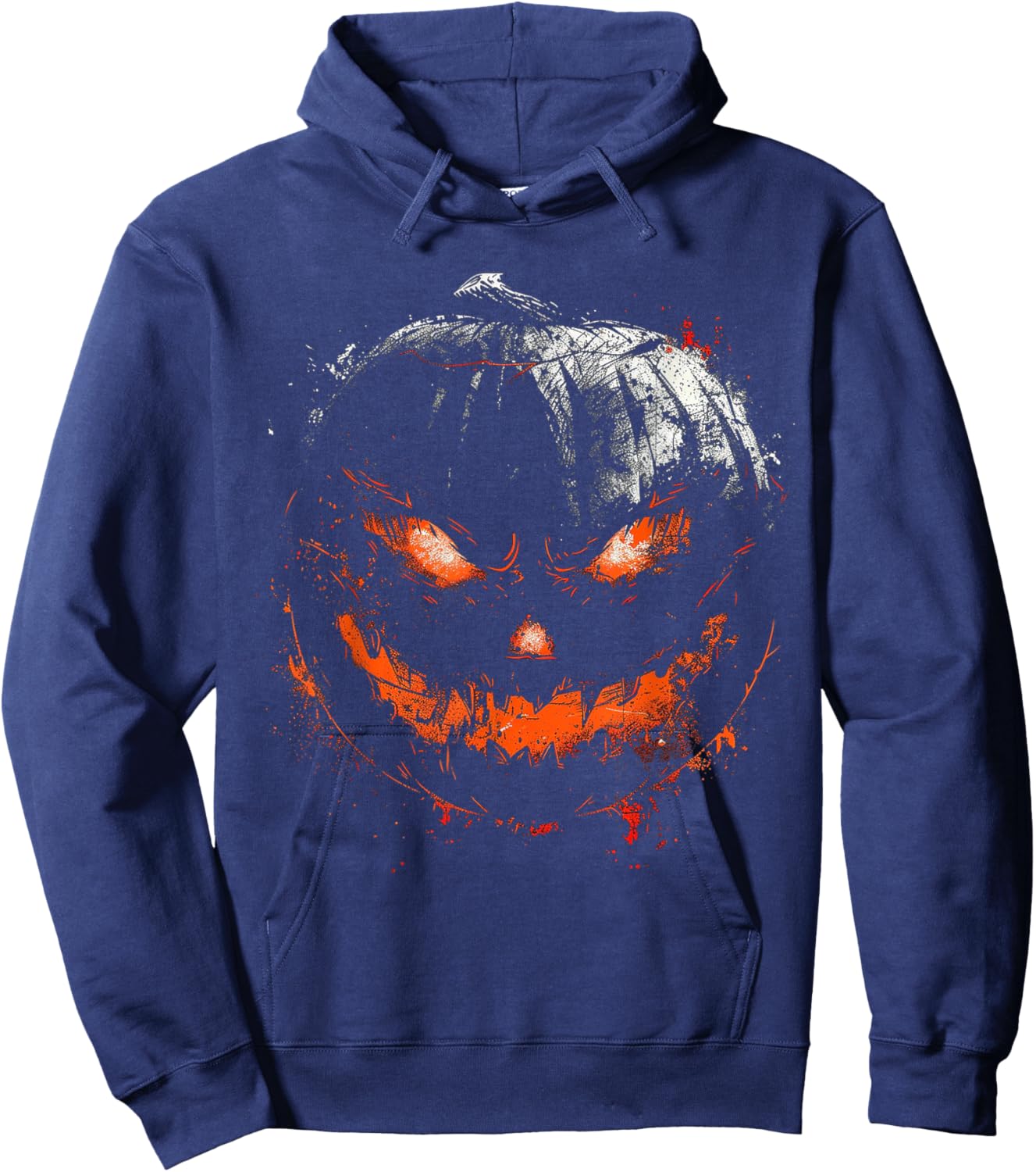 Pumpkin Costume Halloween Spooky Art Pumpkin Hoodie - Hoodie | Navy