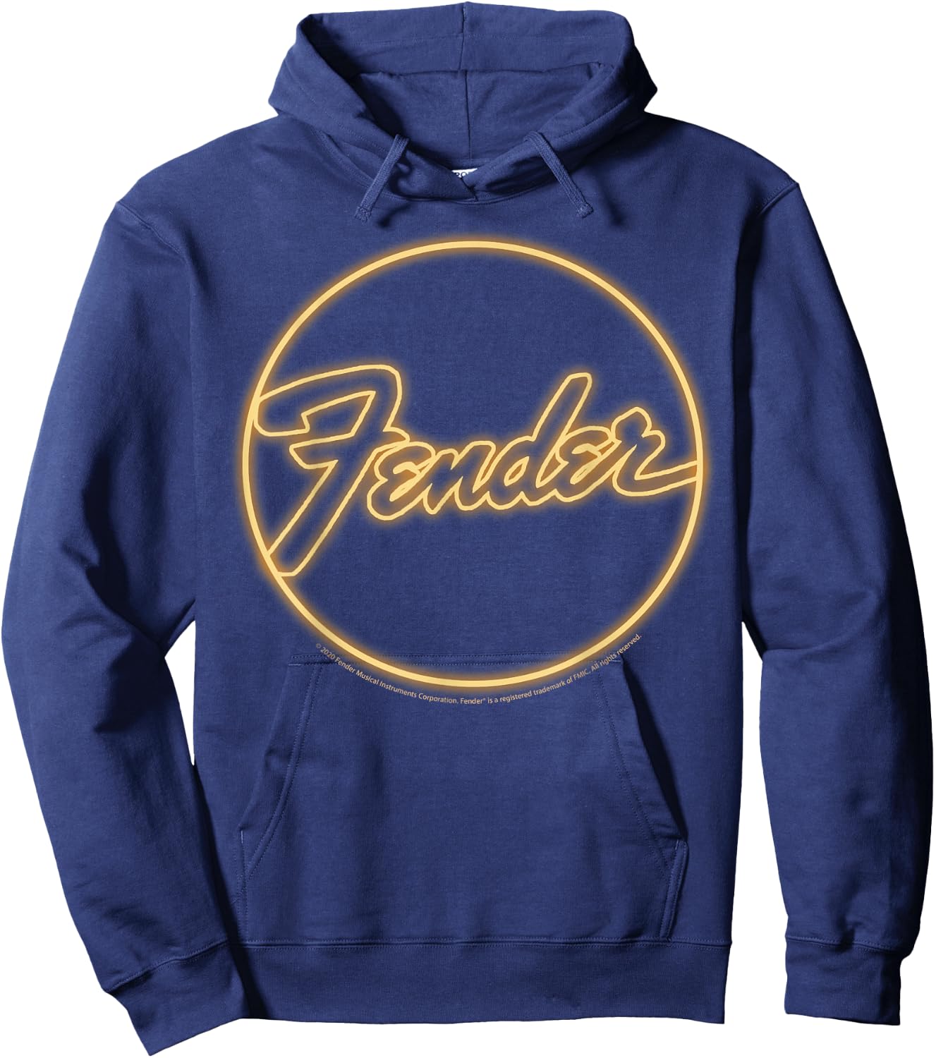Fender Neon Logo Hoodie - Hoodie | Navy