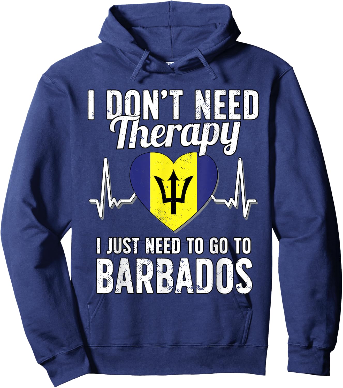 Barbados Flag I Vacation Barbados Hoodie - Hoodie | Navy