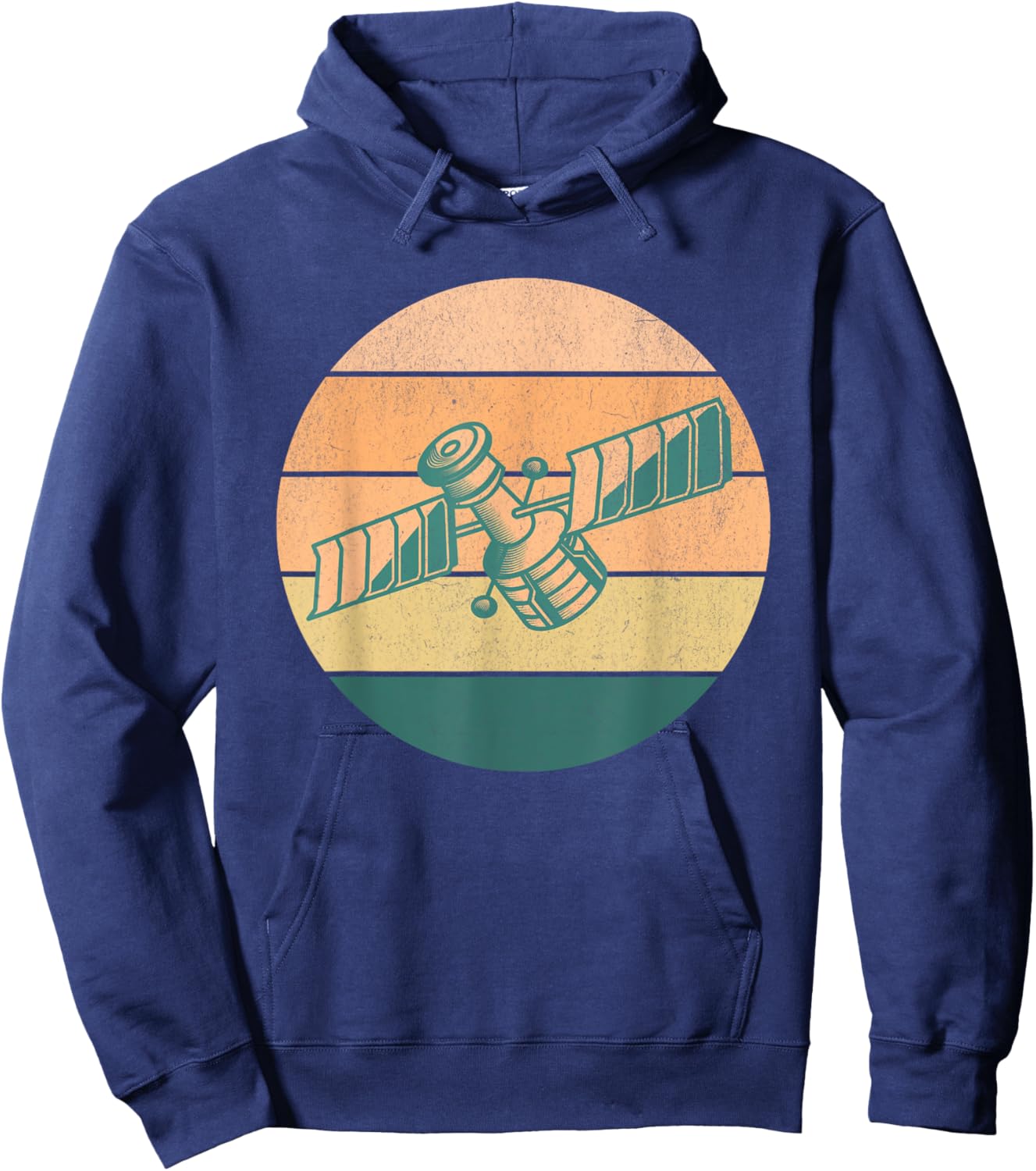 Retro Space Satellite Engineer Hoodie - Hoodie | Navy