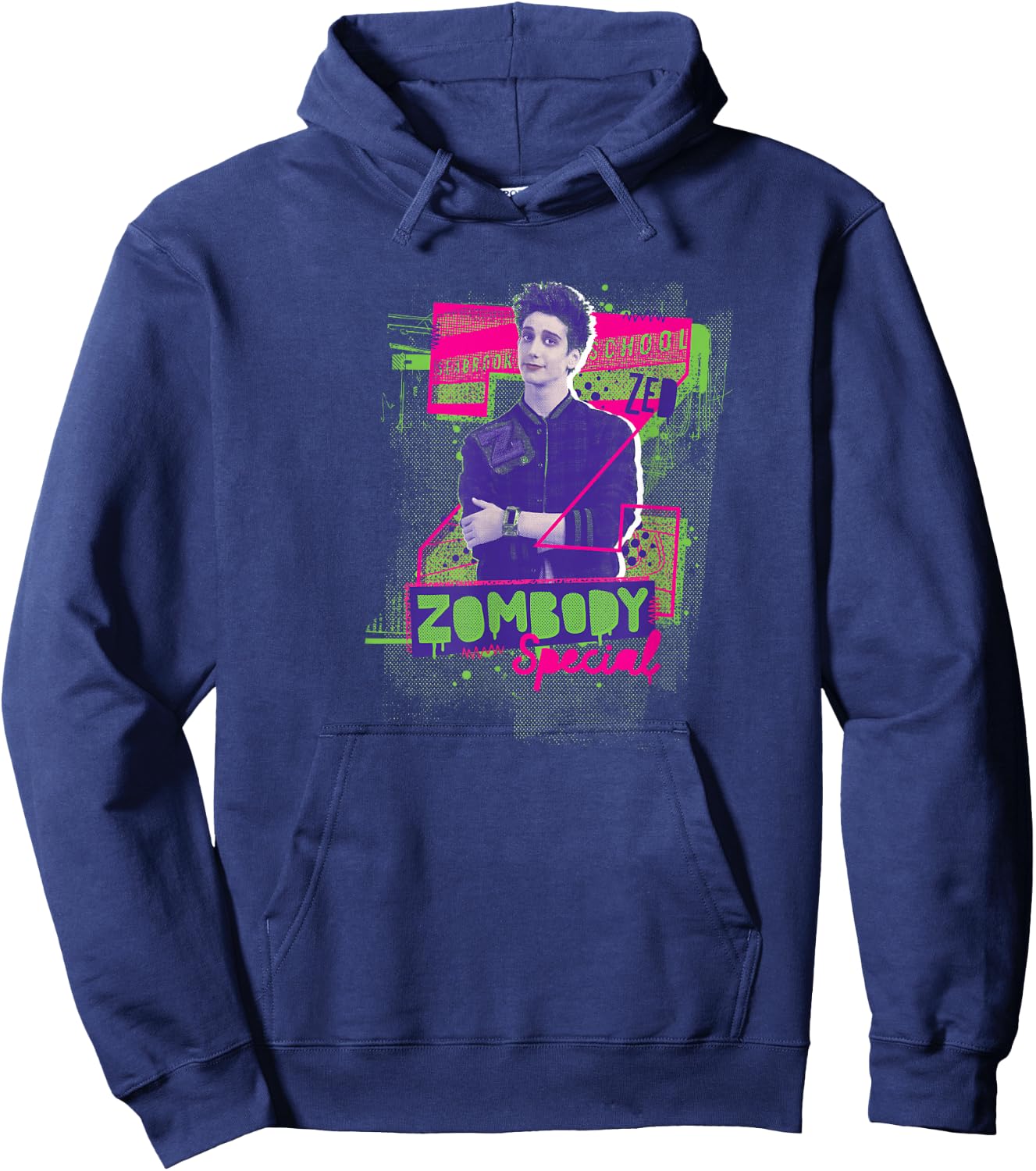 Disney Zombies 3 Zed Zombody Special Centered Hoodie - Hoodie | Navy