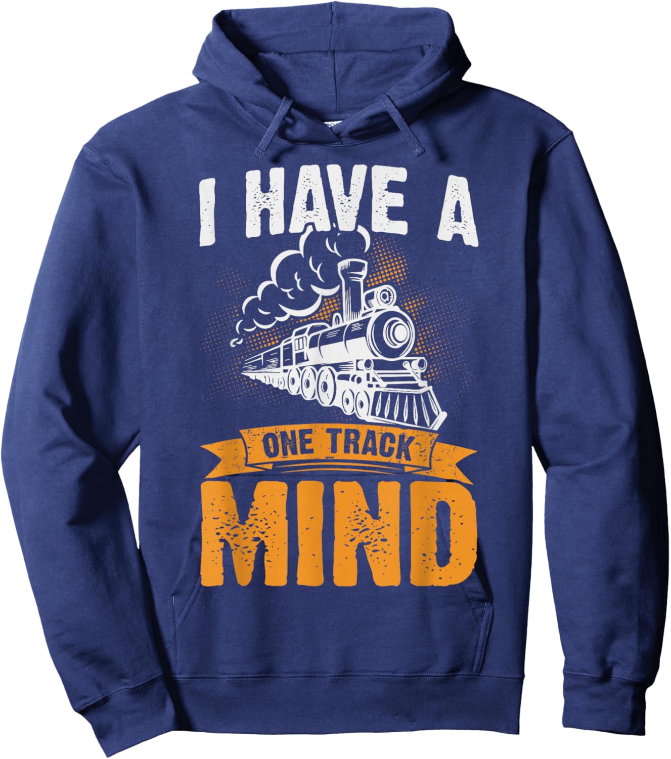 I Have A One Track Mind Hoodie - Hoodie | Navy