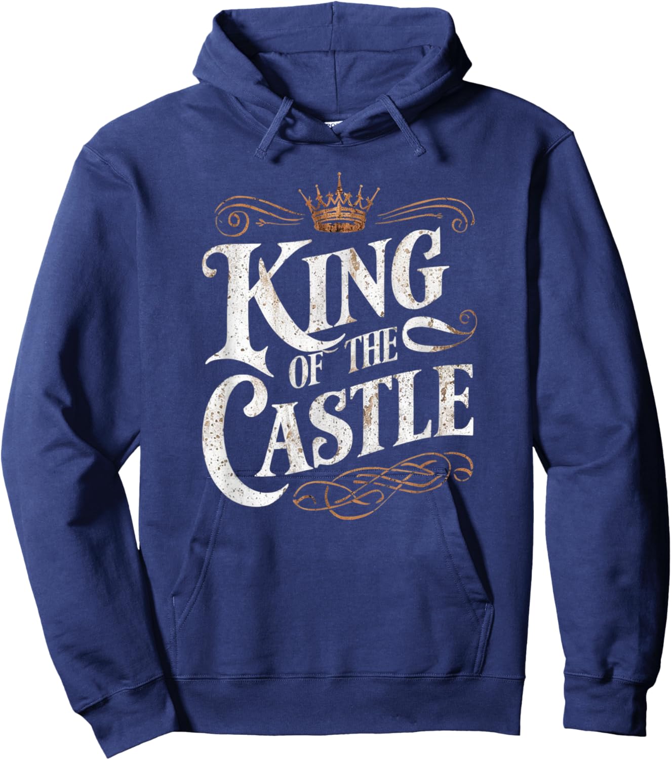 King of The Castle Funny Father's Day Hoodie - Hoodie | Navy