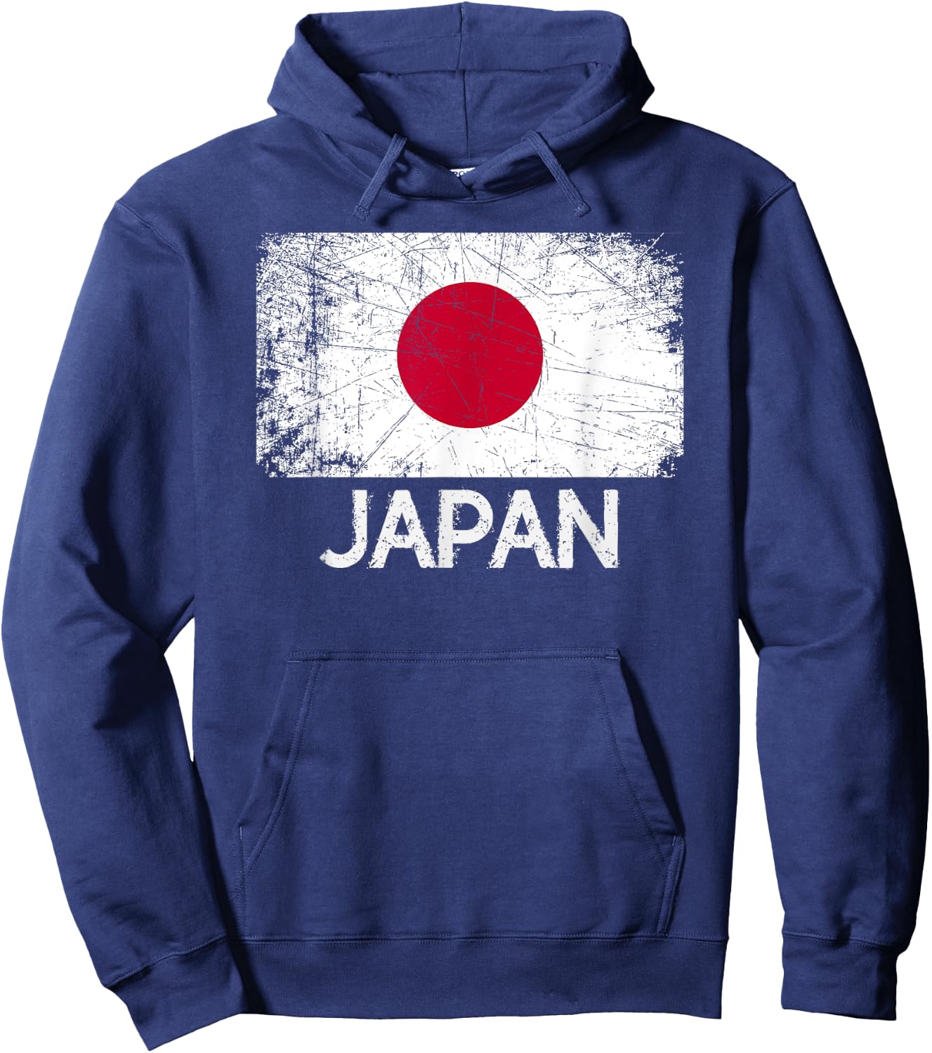 Japanese Flag | Vintage Made In Japan Gift Hoodie - Hoodie | Navy