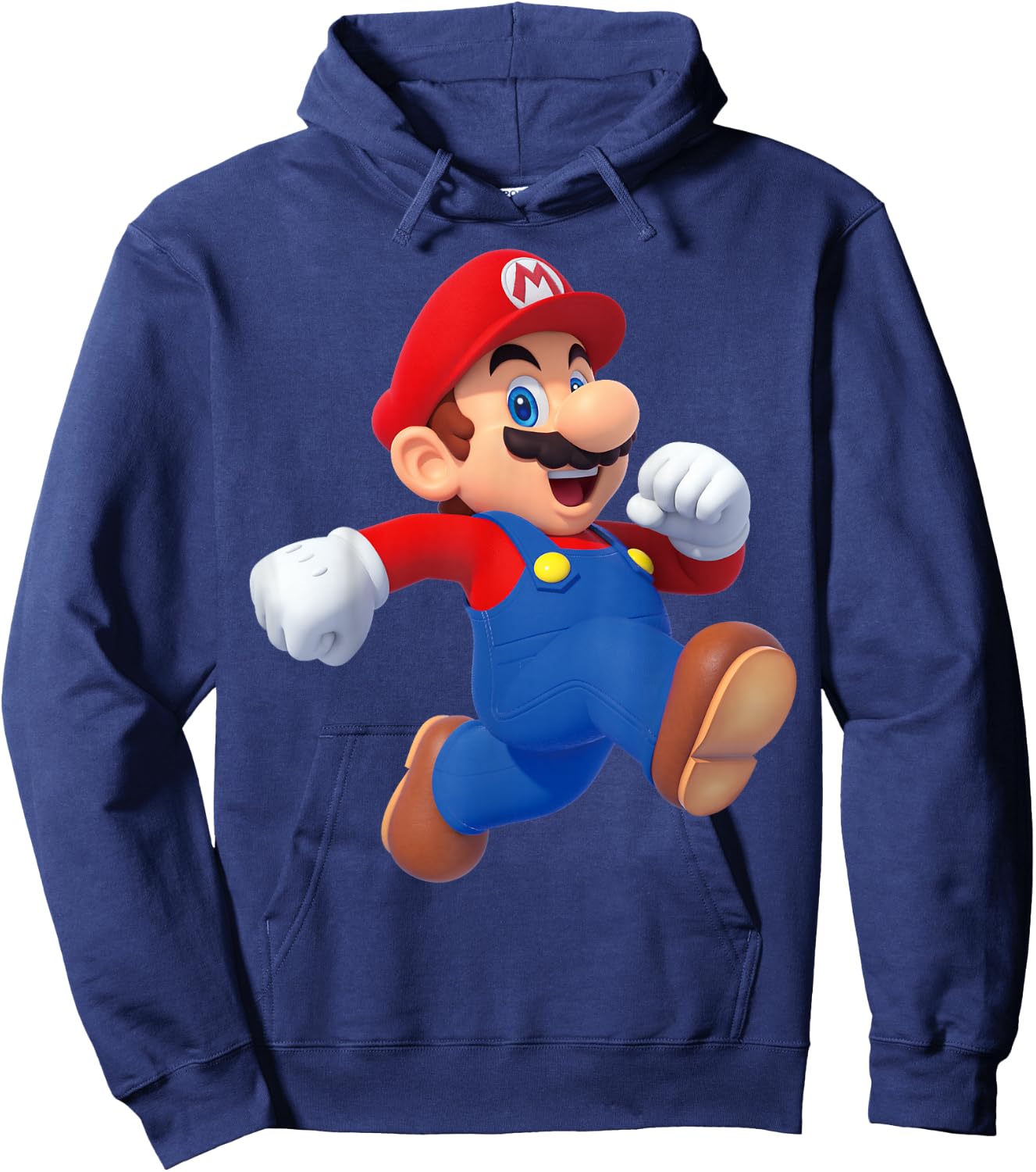 Super Mario Running Mario 3D Poster Hoodie - Hoodie | Navy