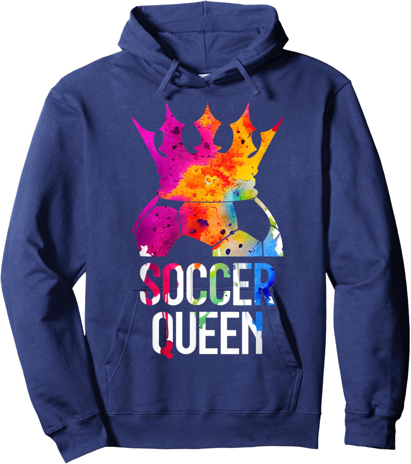 Soccer Player Soccer Queen Hoodie - Hoodie | Navy